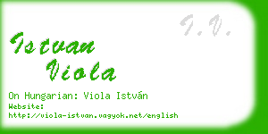 istvan viola business card